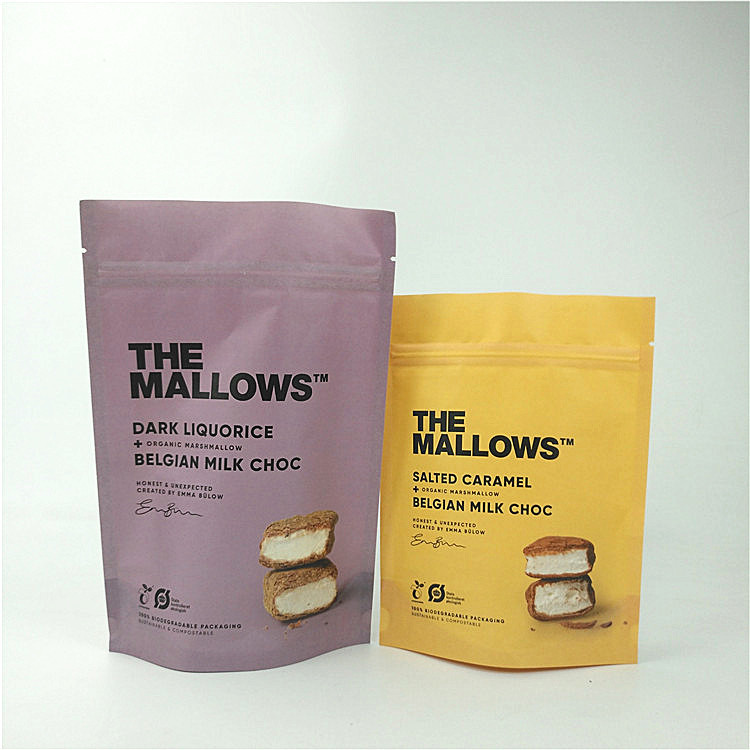 وجبات خفيفة ورق شوكولاتة حليب ورق الكرافت الوقوف الحقيبة مغلفة MOPP PET PE