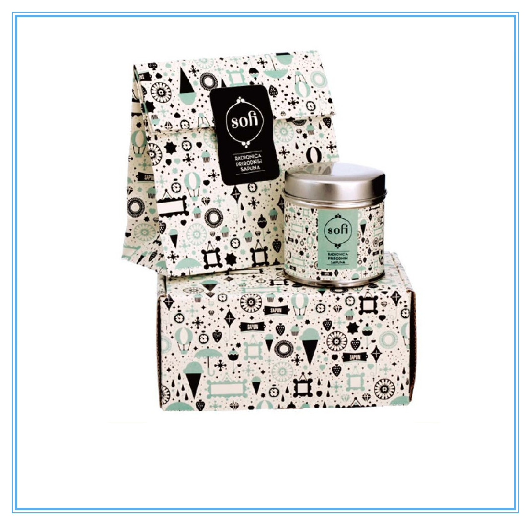 أزياء قابلة للطي ورقة مربع التعبئة والتغليف للصابون / مجوهرات مع غطاء