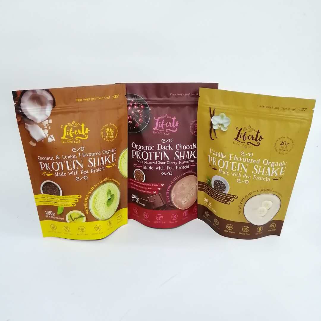 مغلفة رقائق الألومنيوم VMPET الوقوف حقيبة بلاستيكية مايلر زيبر حقيبة مقاومة الرطوبة