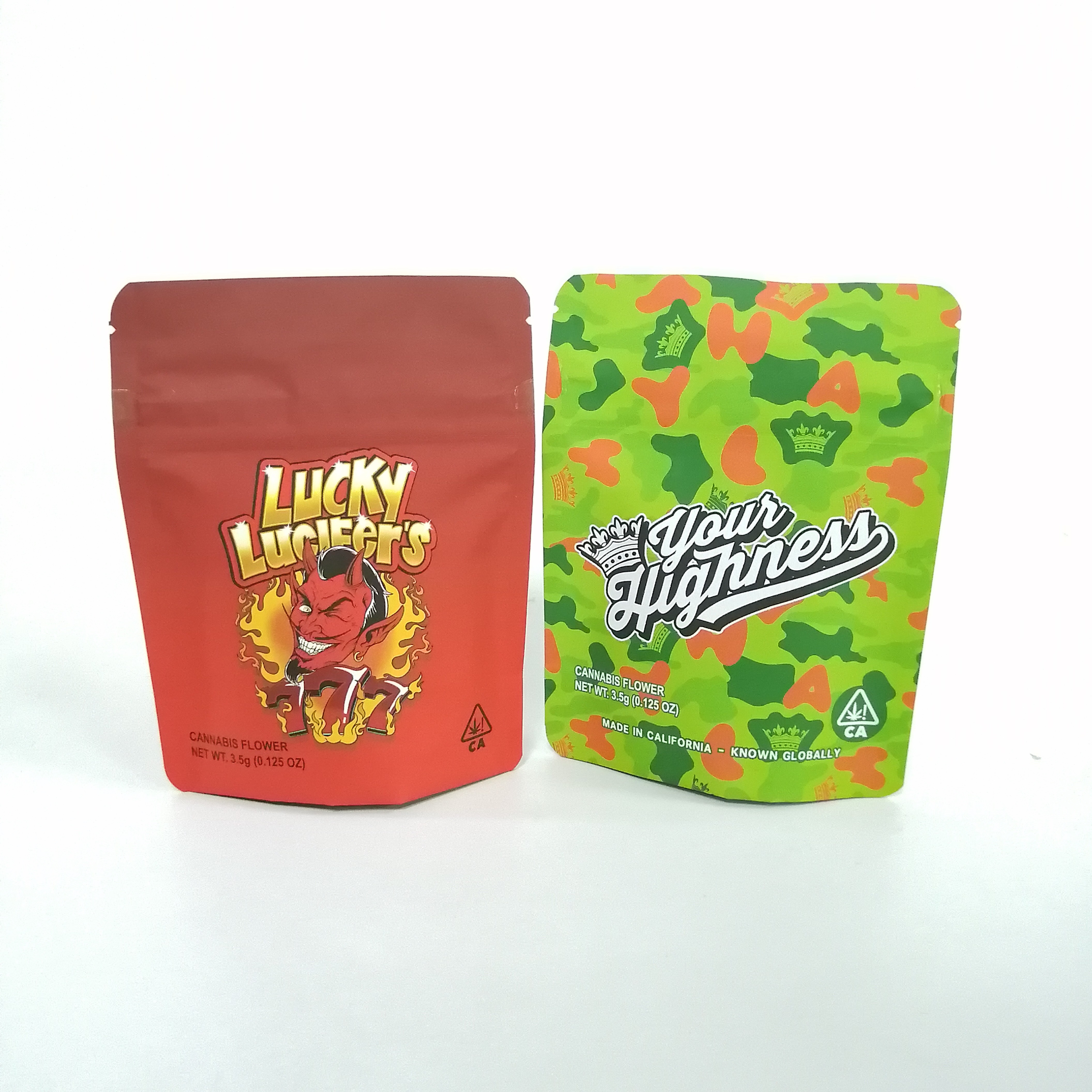 لينة اللمس الصالحة للأكل أكياس تغليف المواد الغذائية 3.5g الوقوف بوشون مع زيبر