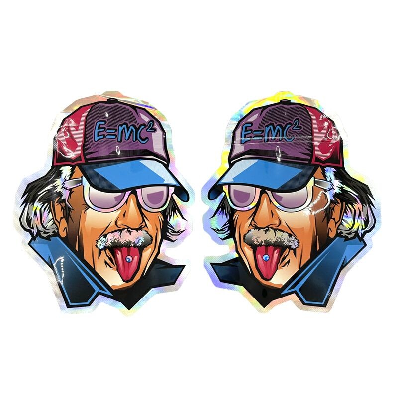 أكياس مايلر فويل صغيرة ناعمة الملمس على شكل دائري مع زيبلوك