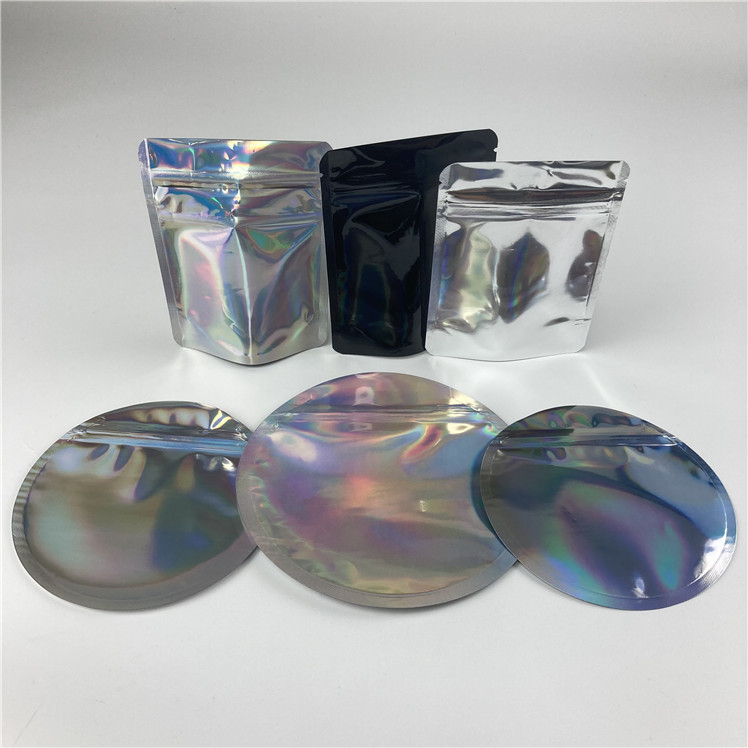 البلاستيك جولة الوقوف زيبر الحقيبة Runtz Edibles يموت قطع على شكل حقيبة مايلر 3.5g