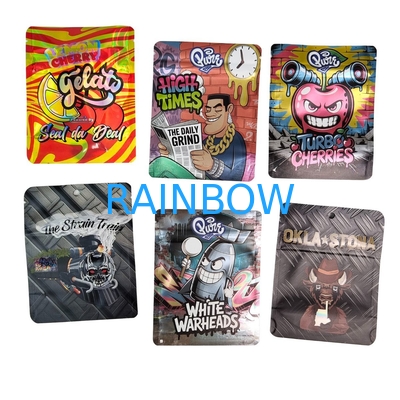  Mushroom Chocolate Bar Packaging Gummies 8th Cali Food Doypack Mylar Bags 3.5 Cali Packs  Edible Packaging Bags 3 Side Seal