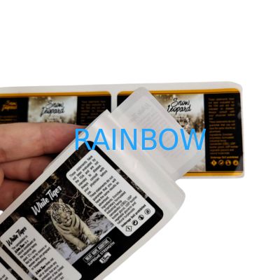 فينيل لاصق PVC ملصق ورقي PVC مقاوم للماء طباعة هولوجرام UV ملصقات تغليف ذاتية اللصق على شكل لفائف