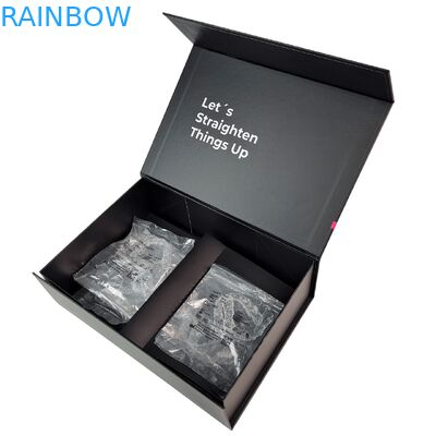 صندوق تغليف مخصص لمقومات الأسنان الشفافة مع إغلاق مغناطيسي بسماكة 350 جرام وتصميم قابل للتخصيص لمقومات الأسنان