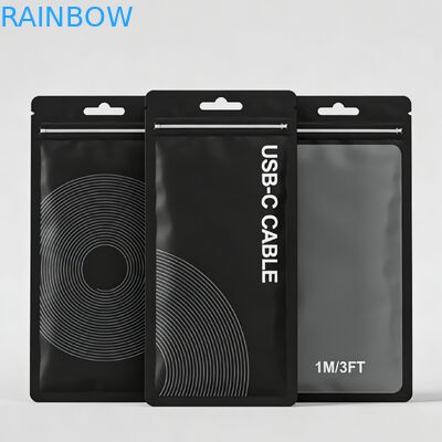 حقيبة تعبئة قابلة لإعادة التدوير من البلاستيك البلاستيكي المختل مع ختم ثلاثي الجانب