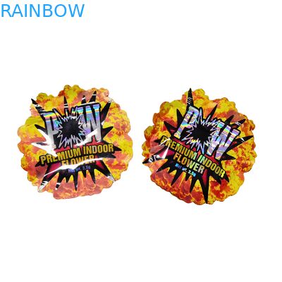 حقائب مايلر غير مضادة للرائحة الهولوجرافية المخصصة مع سحاب قابل لإعادة الإغلاق لتعبئة الوجبات الخفيفة