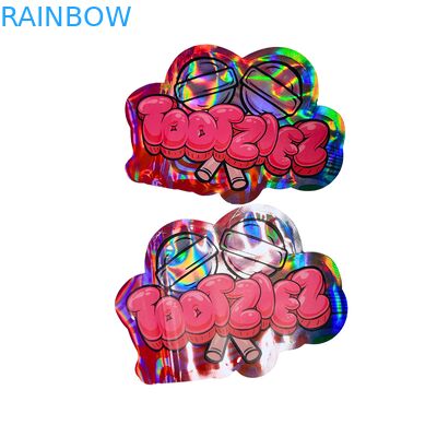 أكياس مايلار هولوغرافية مخصصة مع سحاب قابل لإعادة إغلاق - مقاومة للرائحة ، مادة ذات جودة غذائية ، وتصميم قابل للتخصيص لتعبئة الأطعمة الخفيفة