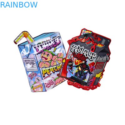 بيع بالجملة بطباعة مخصصة شكل خاص أكياس مايلر 3.5 7g قف للأطفال دليل على الحقيبة للتغليف وجبات خفيفة