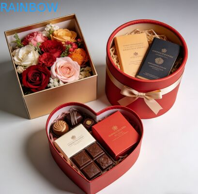 صندوق هدايا من الورق المقوى بسمك 350 جرام قابل للطي صديق للبيئة مخصص للمجوهرات والملابس والأحذية والساعات